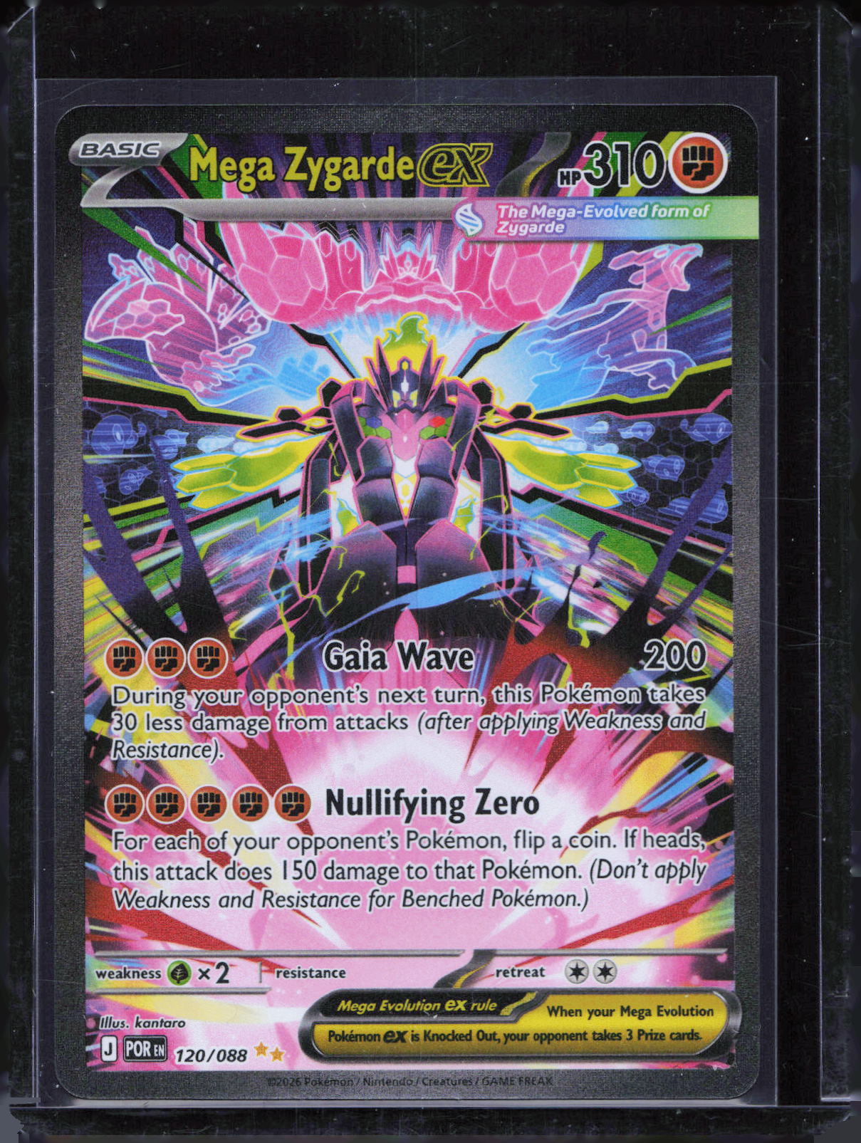 POR en # 120/88 Mega Zygarde EX